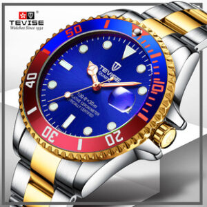 Product Image for 3503 瑞士TEVISE男士手表水鬼石英表Watch防水二类电商名表男手表